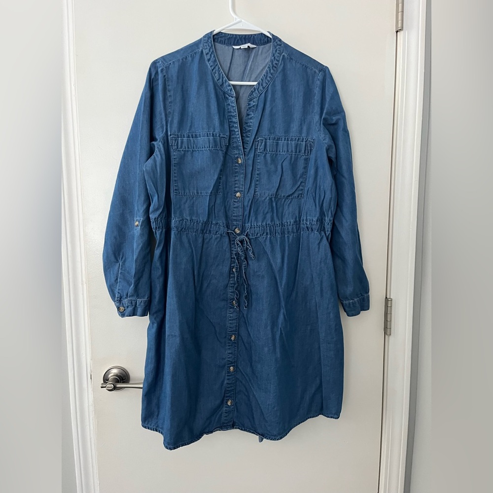Time and Tru denim shirt dress.  Size large.
